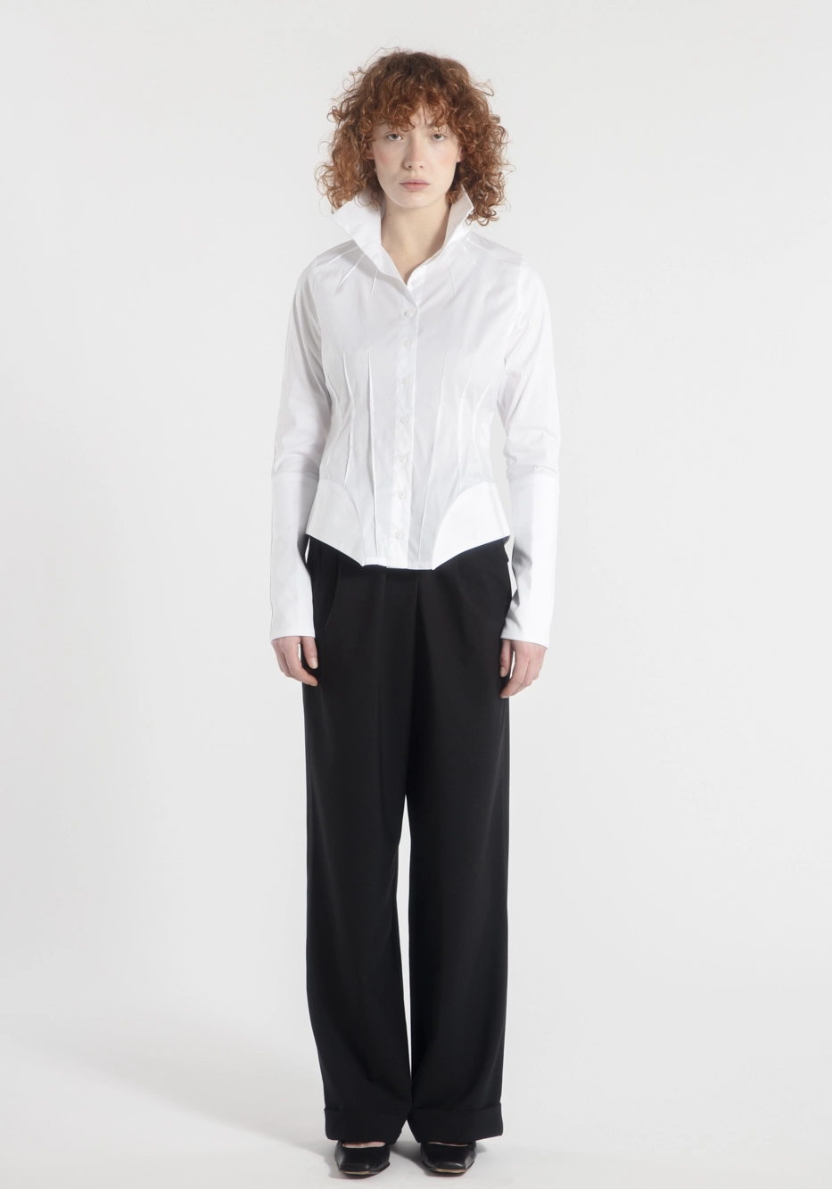 chemise-femme-momo-coton-strech-raye-blanc-createur-japonais-face