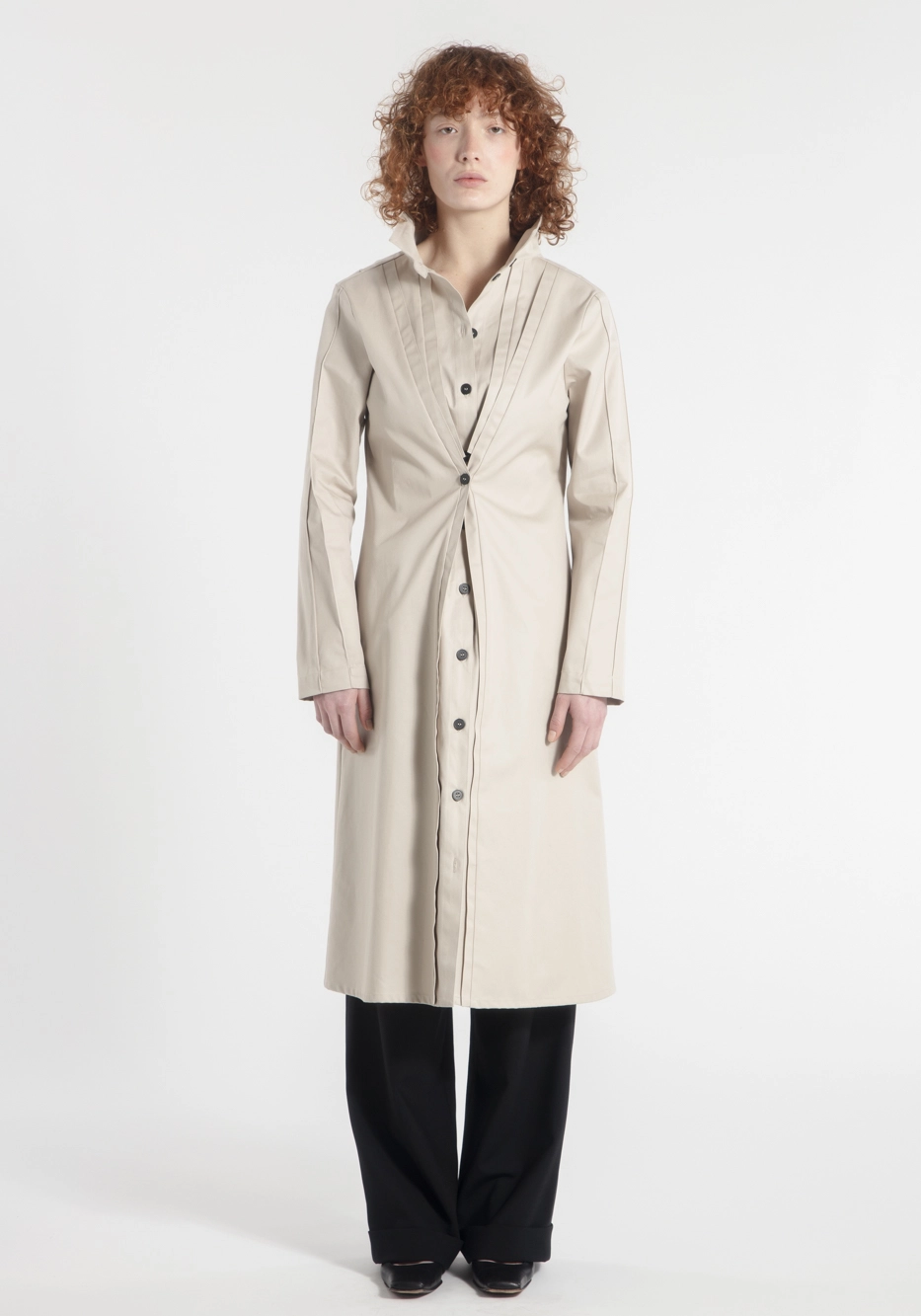 manteau-trench-femme-momonoke-cotton-gabardine-beige-createur-japonais-face