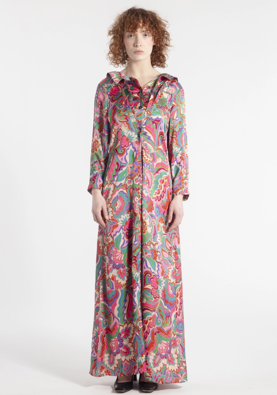 robe-longue-femme-mononoke-fluide-imprime-fleurie-createur-japonais-face