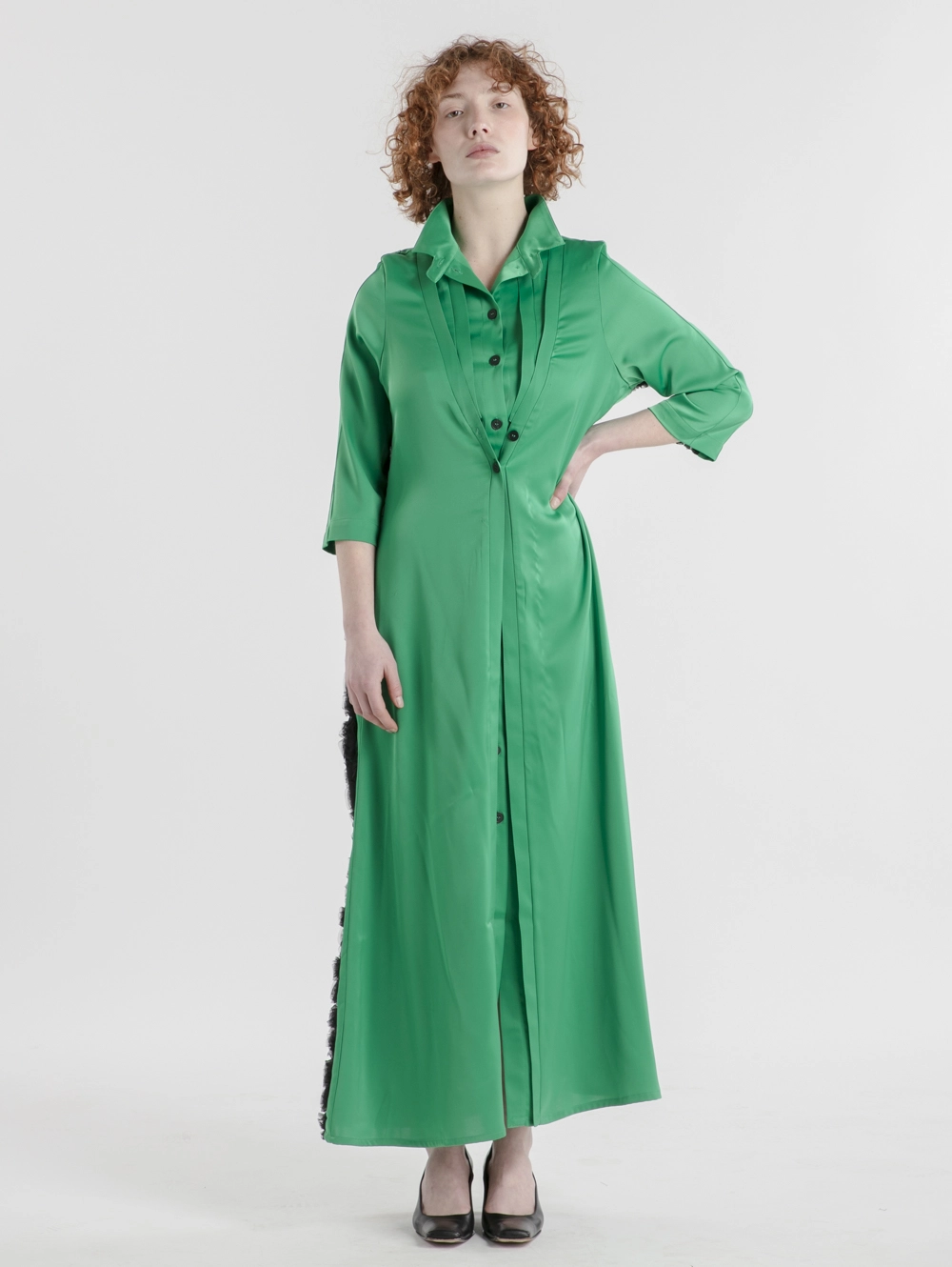 robe-longue-femme-rime-mononoke-fluide-fleur-3d-vert-noir-createur-japonais-face