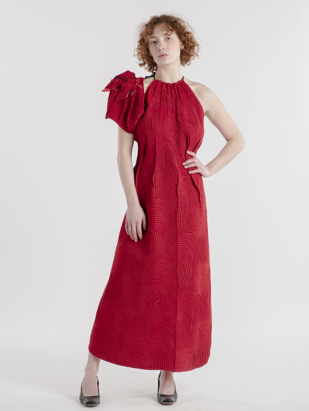 Robe Soirée Sur mesure AIKO GOFFRE 48H - Okada Paris