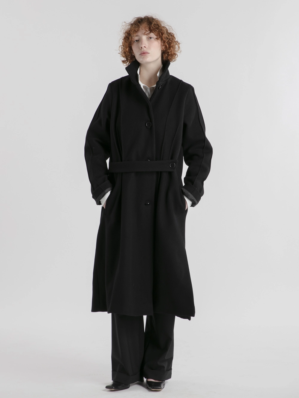 manteau-unisex-naname-createur-japonais-laine-noir-double-face