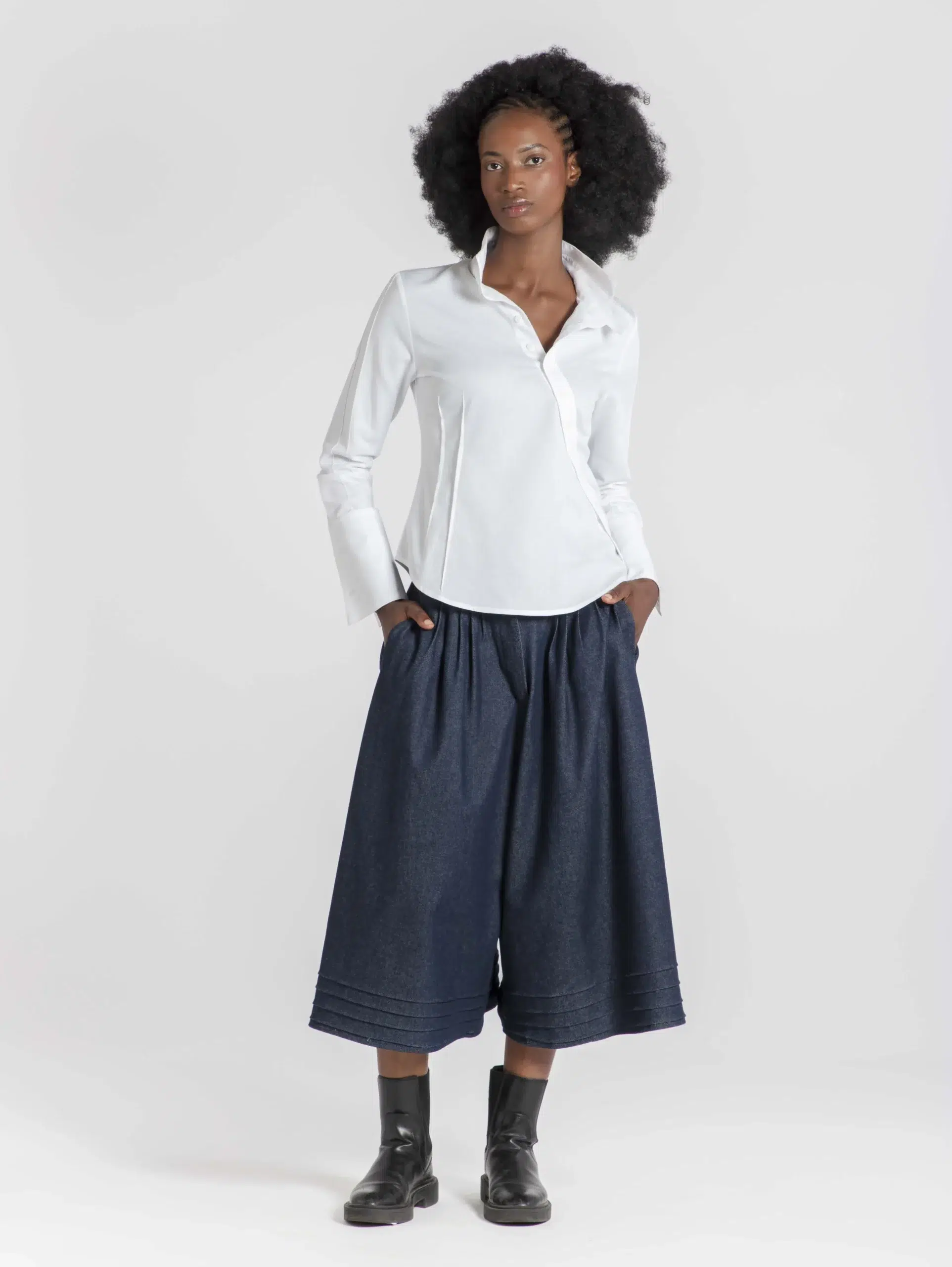 chemise-unisex-tokyo-createur-japonais-coton-oxford-blanc-face