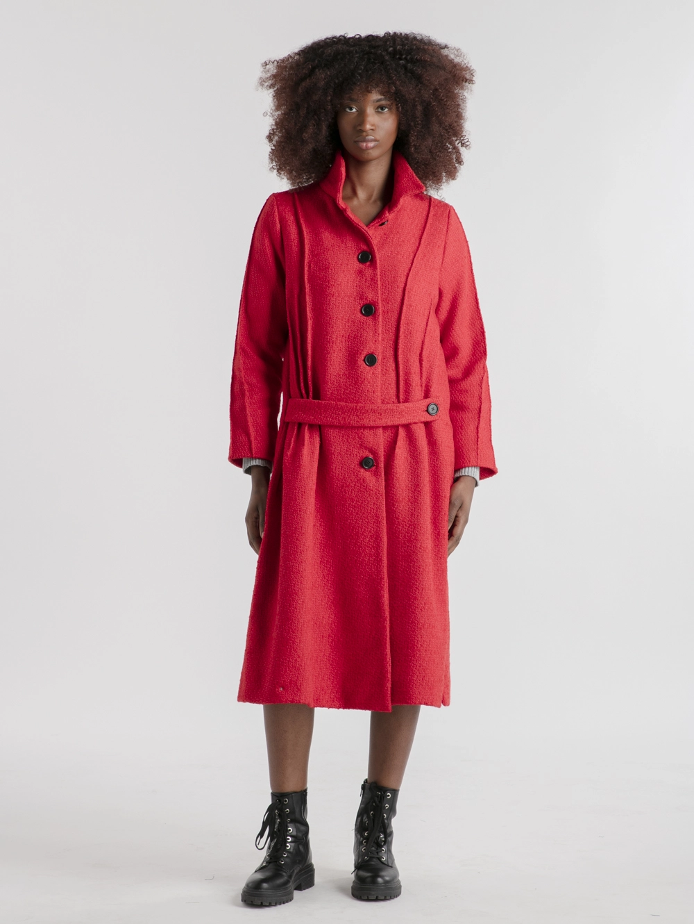 manteau-unisex-naname-createur-japonais-tweed-laine-coton-rouge-double-face