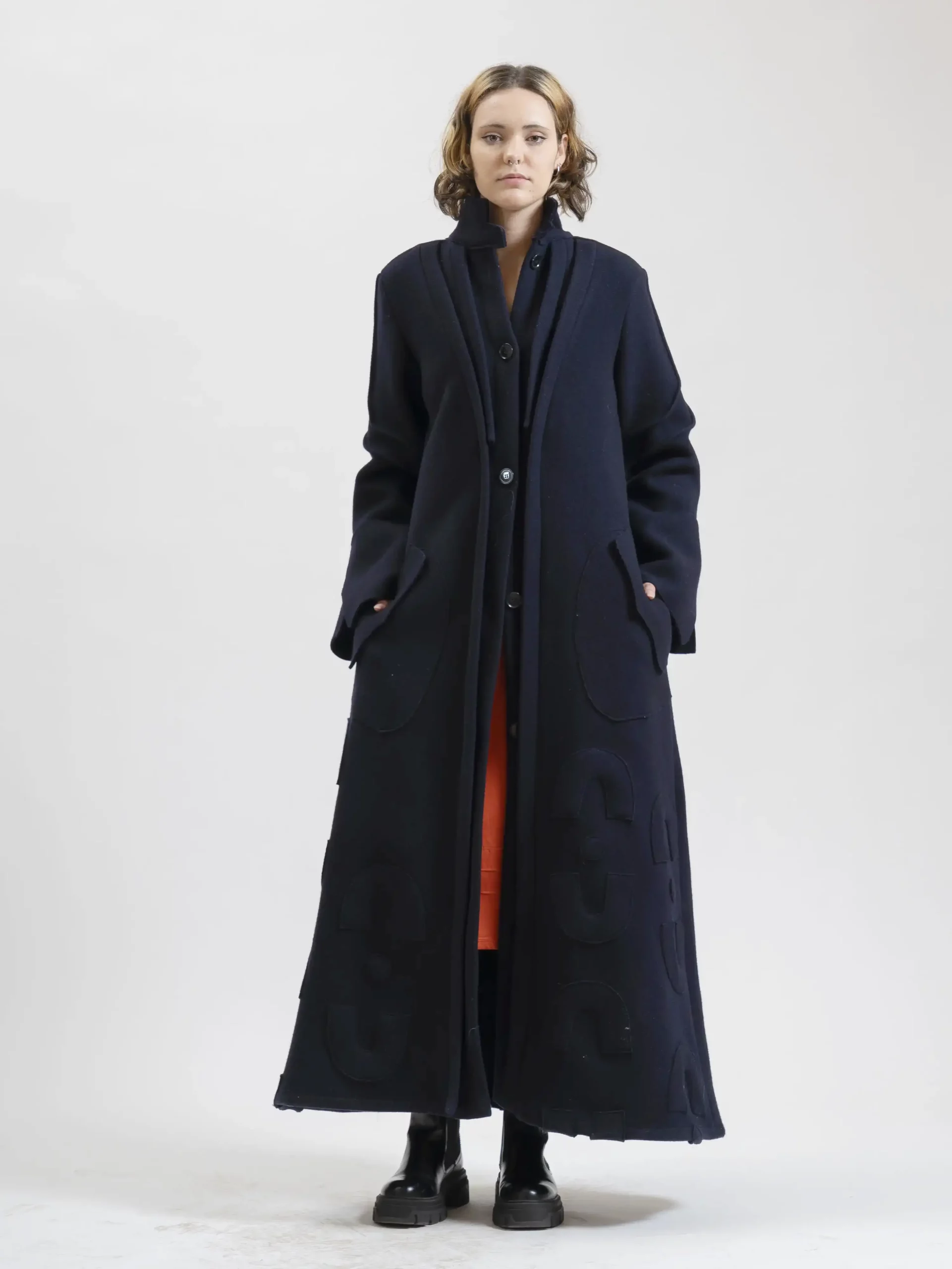 Manteau MONONOKÉ Laine Marine