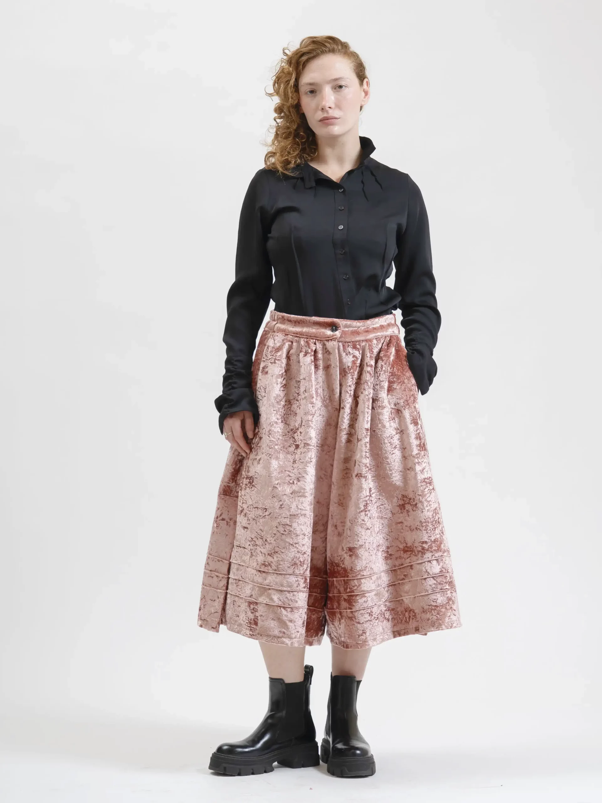 Pantalon KANKO Velour rose-new